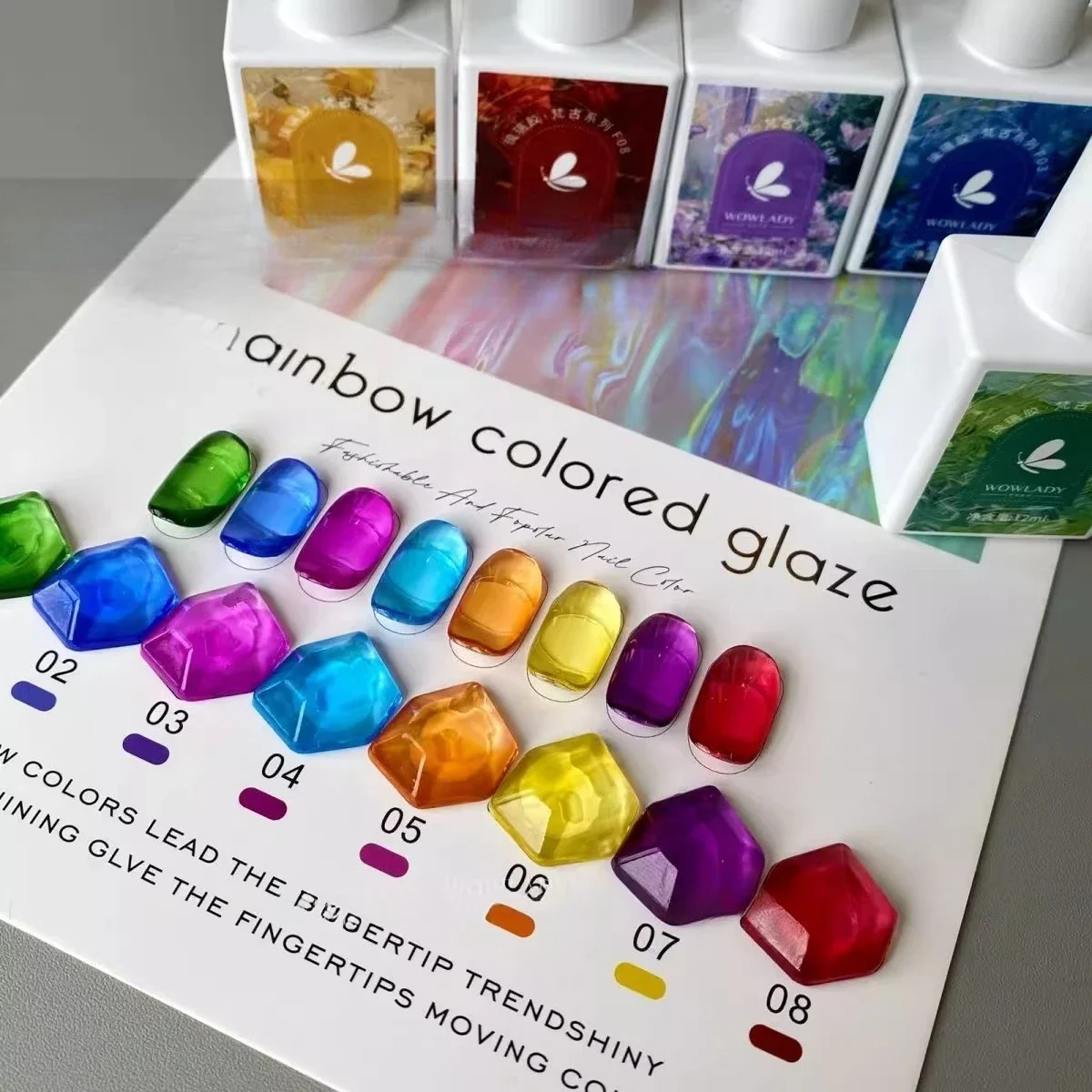 8Colors 12ml Spring/Summer Popular Colorful Glazed Cat Eyes Gel Nail Polish Hot Selling Dopamine Nail Art Nail Supplies Manicure
