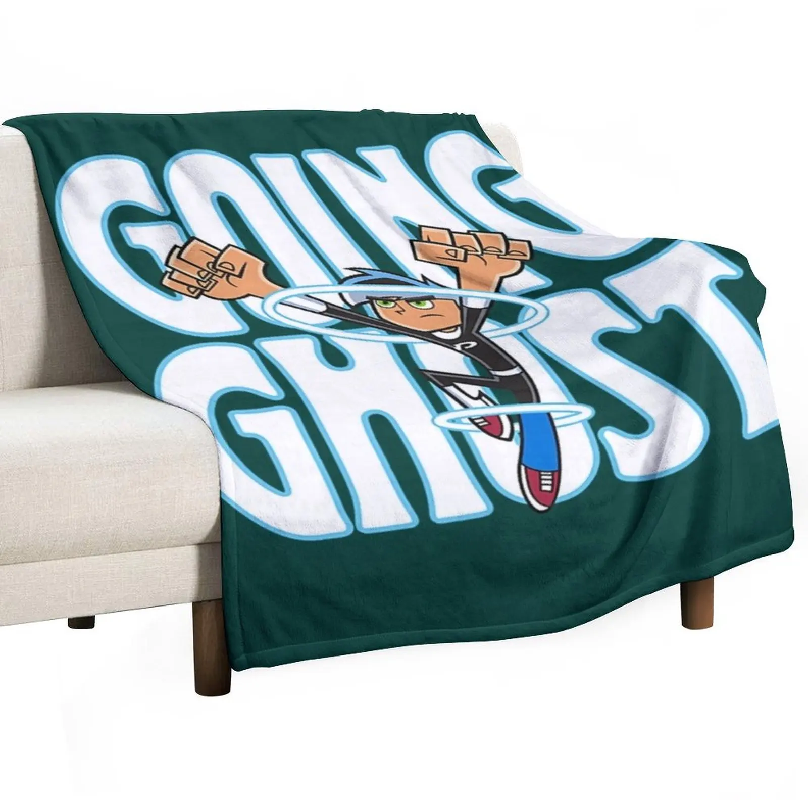 

Danny Phantom Going Ghost Halloween Throw Blanket Furry Beach Bed heavy to sleep Blankets