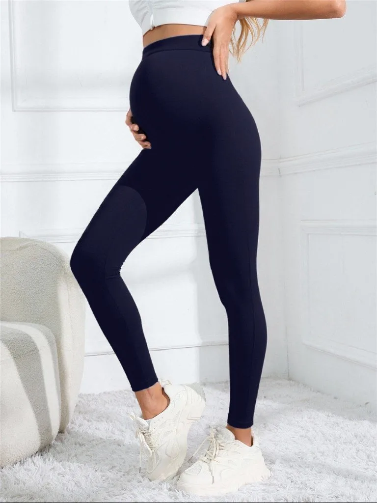 مرونة عالية الخصر الأمومة طماق نحيل للنساء الحوامل البطن دعم بعد الولادة Leggins محدد شكل الجسم اللياقة البدنية بنطلون