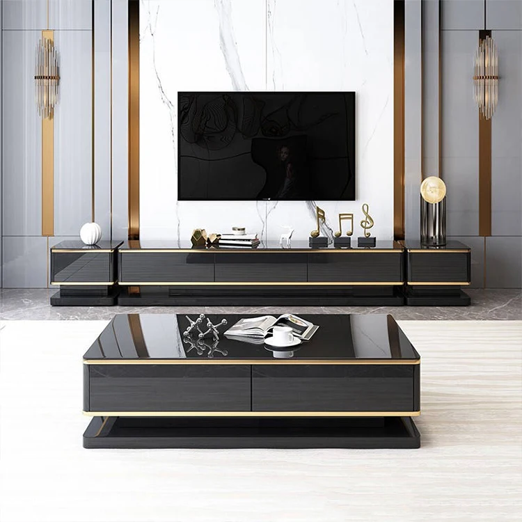 

Luxus-TV-Schrank moderne Schublade для Wohnzimmer 123bel Kombination Luxus moderne Wohnzimmer TV-Schrank