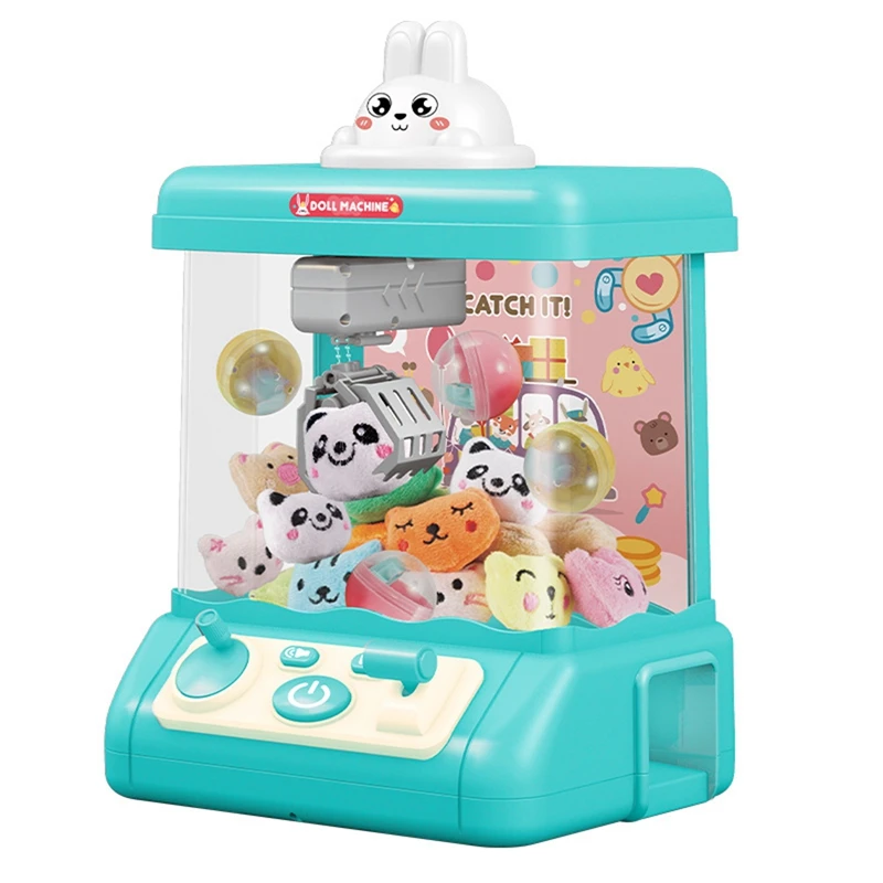 Cartoon Automatic Doll Machine Operated Electric Play Claw Game Machine Crane Machines Music Doll Toy For Kids