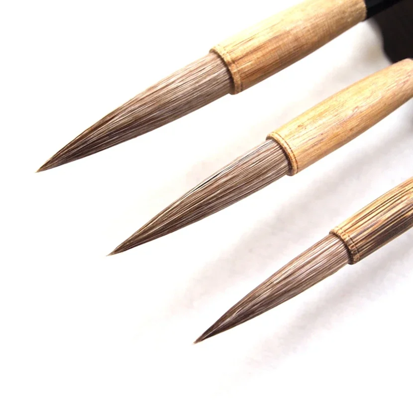 S M L Chinese Famous Brand Tiger Calligraphyer Yan Zhenqing Learn Style Calligraphy Regular Script Brush Yantizhengshu Mix Hair