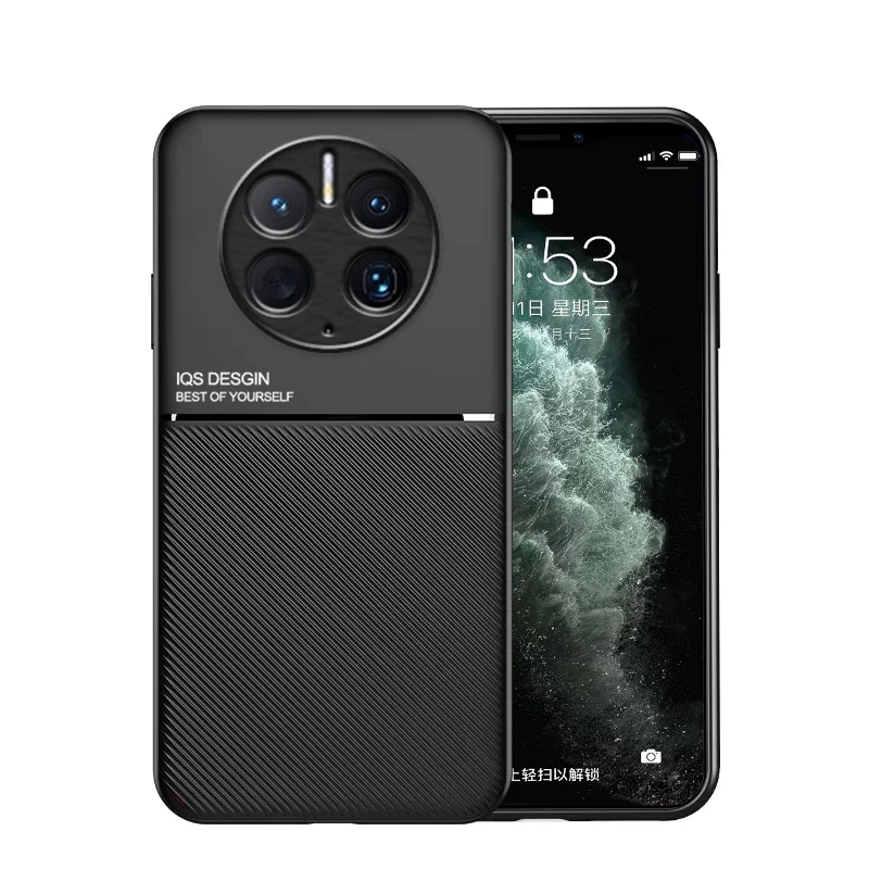 Para huawei companheiro 50 pro caso carro capa de couro magnético quadro macio funda para mate 50 pro mate50 pro casos de telefone capa