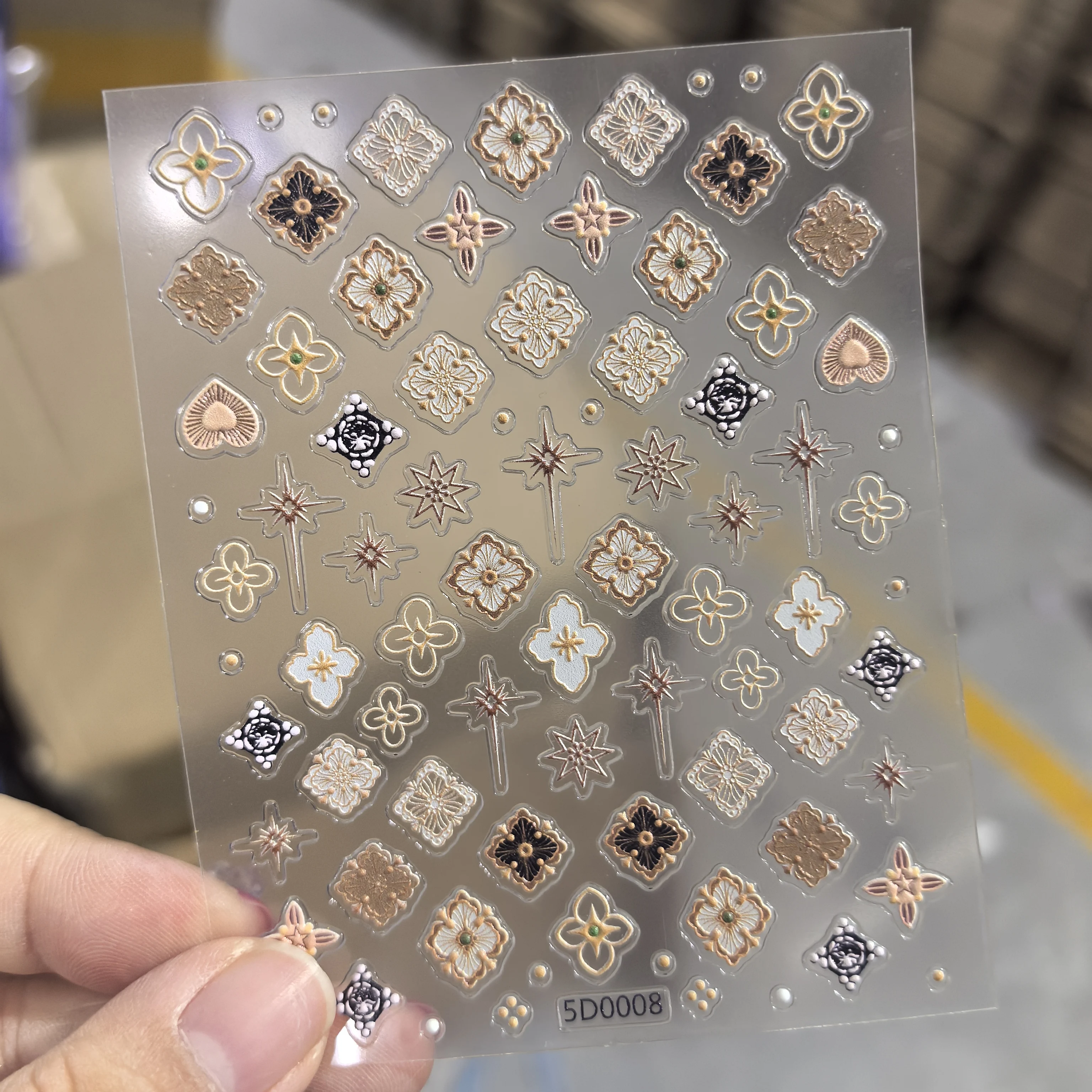

1 шт. Buccellati ретро крест бохо наклейки для дизайна ногтей 5D рельефные богемные самоклеящиеся наклейки богемный дизайн наклейки принадлежности для ногтей