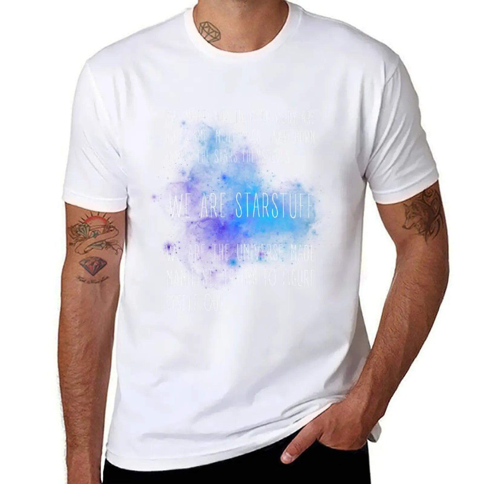 

We Are Starstuff - Blue Nebula - Black - B5 Sci-Fi T-Shirt mens graphic t shirts t shirts for man graphic tees T-Shirt