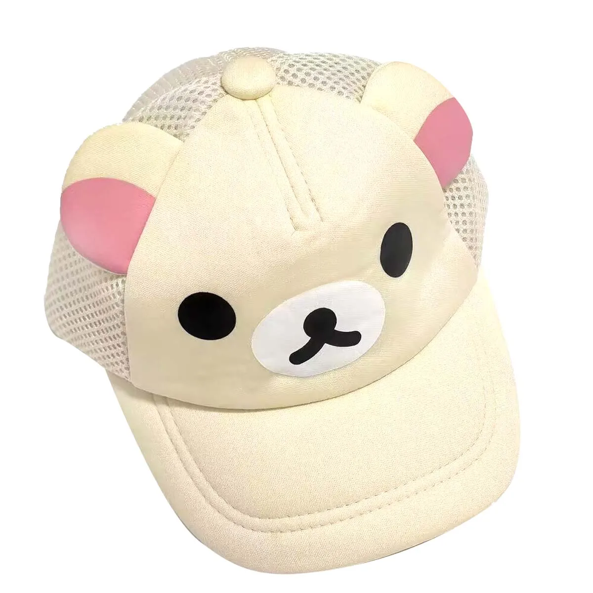 

Rilakkuma Korilakkuma Bear Kids Cap Hat With Ear Fashion Cartoon Cute Sun Visors Baseball Caps
