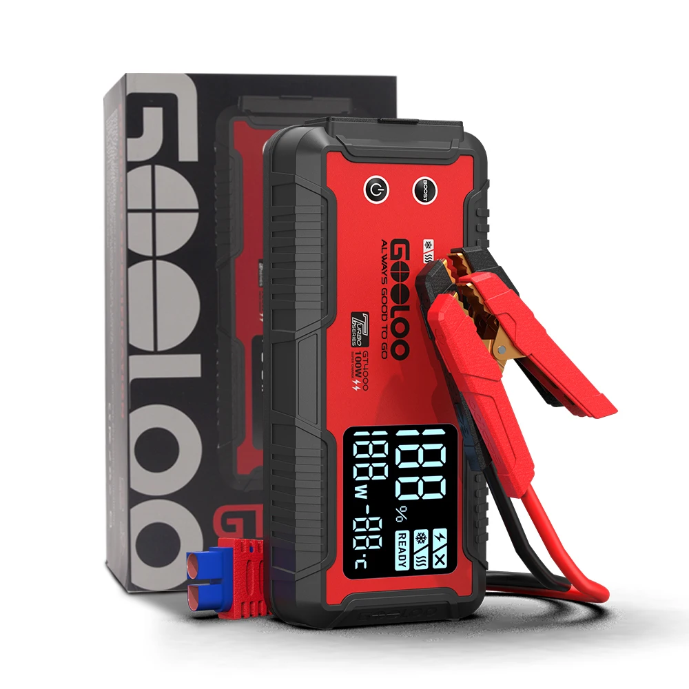 GOOLOO GT4000 Arctic Jump Starter with -40°F Battery Preheat Technology 4000A Peak Jump Box for 12L Gas & 10L Diesel - 100W Two-Way Fast Charging - 150W DC Output - Reliable Starts at -40°F