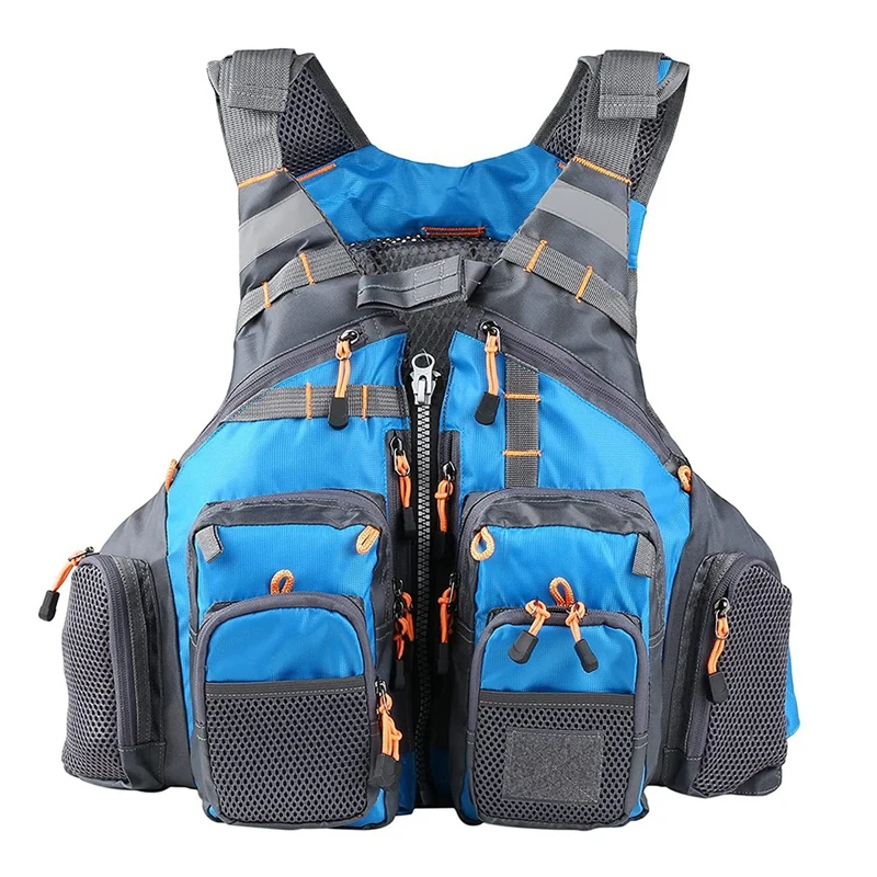 Fishing Vest,Breathable Padded Fly Fishing Vest Superior 209Lb Bearing Jacket For Swimming Sailing Waistcoat