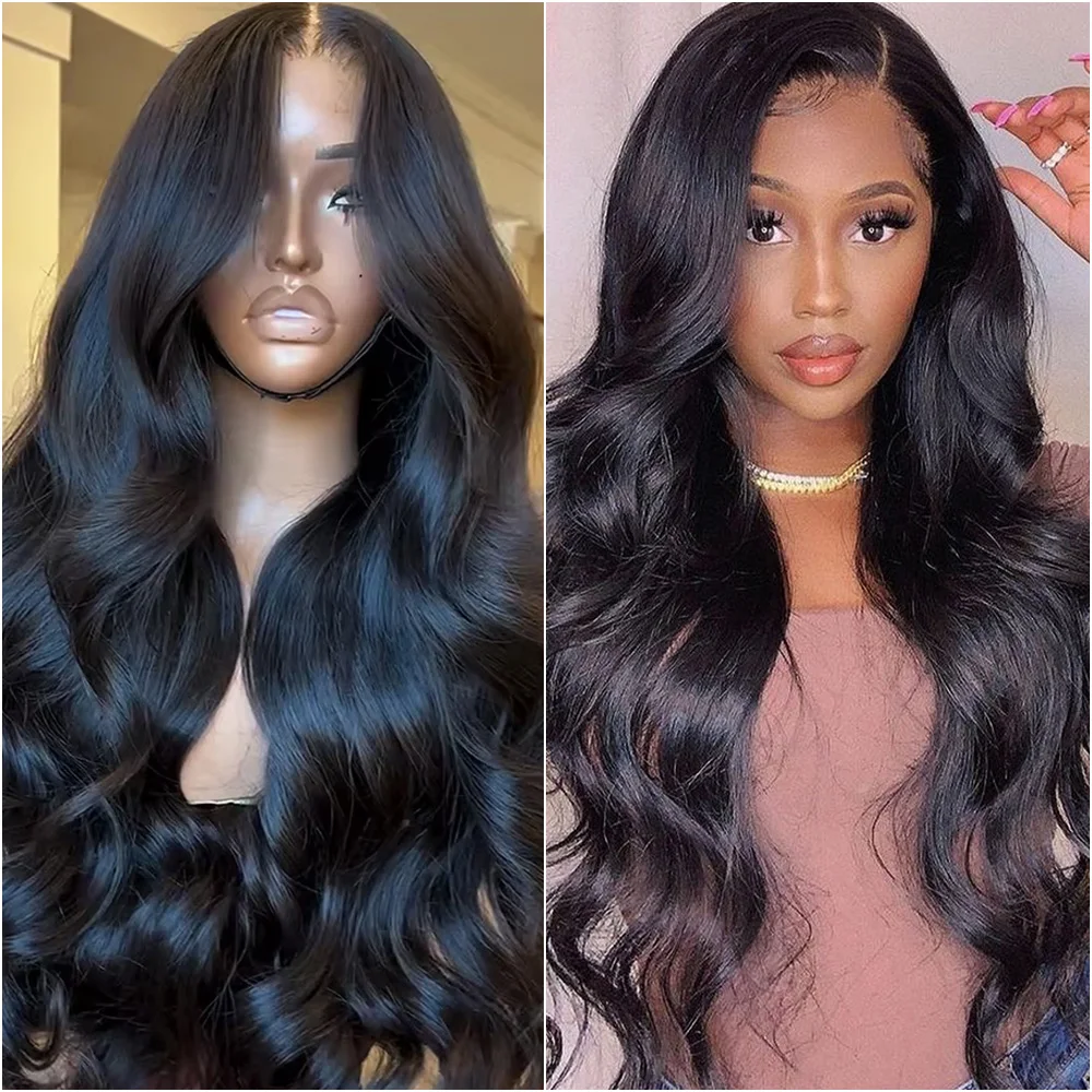 

30 34 38 Inches 13x6 HD Lace Frontal Wig Human Hair 13x4 5x5 Body Wave Wig For Women Pre Plucked Lace Front 100% Human Hair Wigs