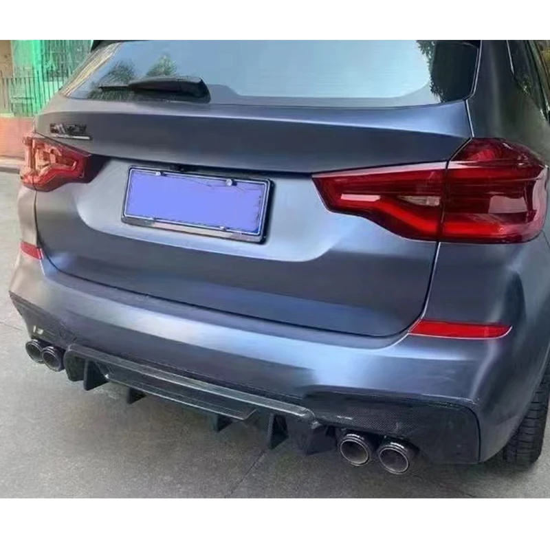 

Для BMW X3 G01: Диффузор заднего бампера из карбона, спойлер, задняя накладка, сплиттер, обвес, автомобильные аксессуары