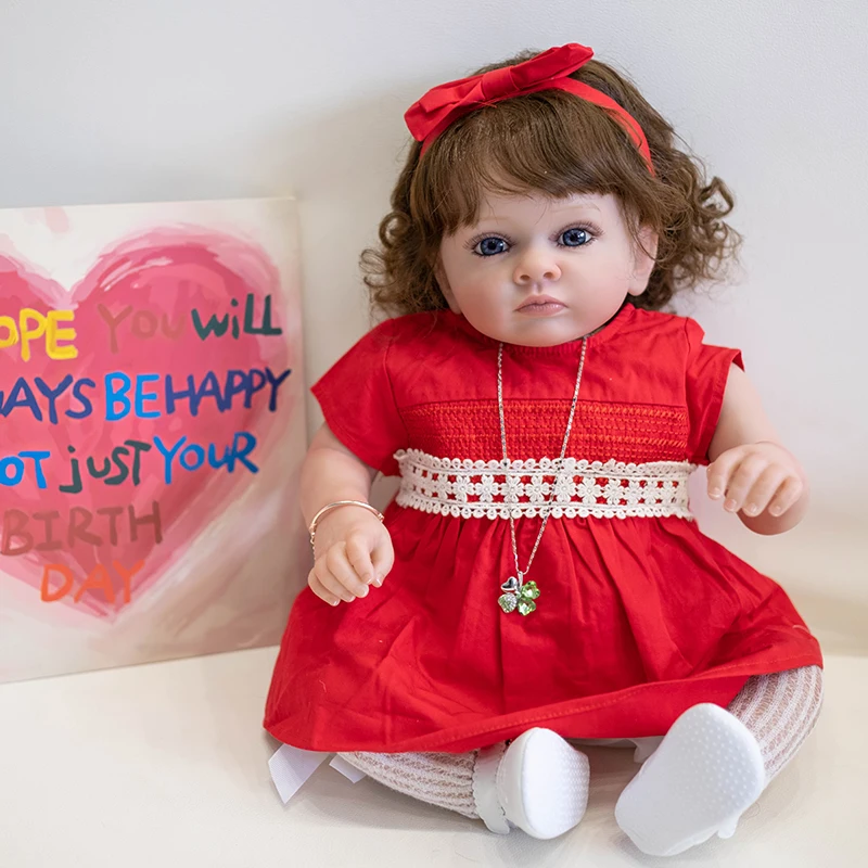 60CM Already Finished Reborn Toddler Girl Doll Tutti Princess Doll Painted Handmade Doll Very Detailed 3D Skin High Quality