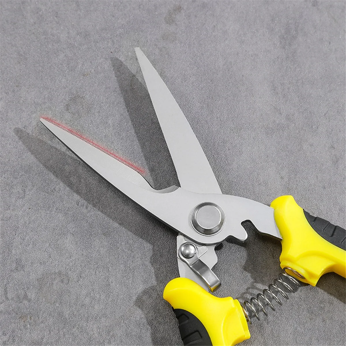 Stainless Steel Electrician Scissors Multifunction Manually Shears Groove Cutting Wire and Thin Steel Plate