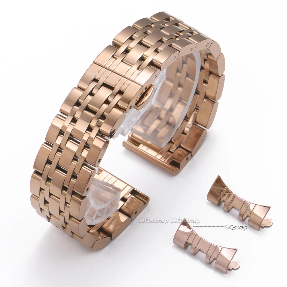 Solide Edelstahl Band 18mm 20mm 22mm Universal Smartwatch Ersatz Armband Armband Männer Business Armband Gürtel