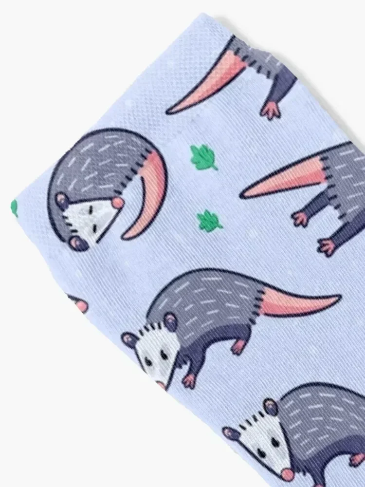 Opossum Pattern 2 Socks warm winter kawaii Socks Ladies Men's