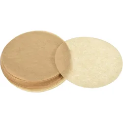 100pcs Parchment Paper Rounds 4 Inch, Round Parchment Paper Non Stick for Baking Small Cakes Brown