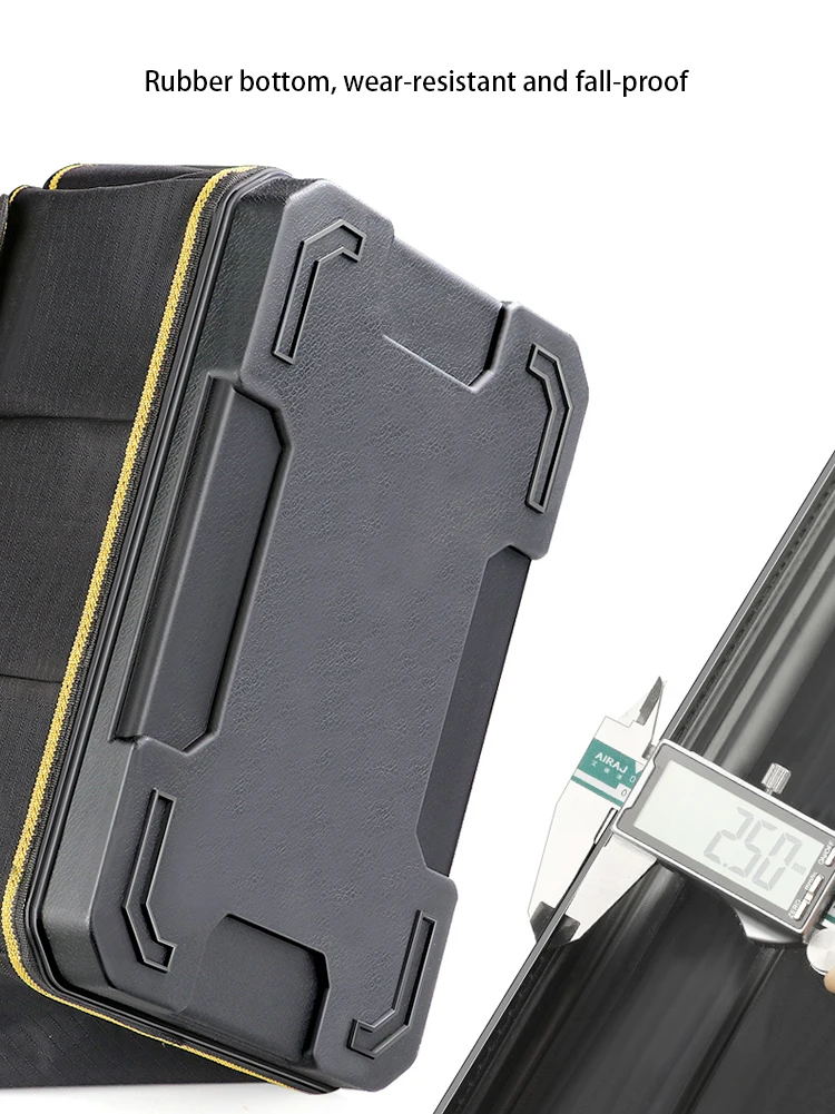 AIRAJ 13/15/17/19/23 inch Upgrade Tool Bag Electrician Bag 1680D Oxford Waterproof Wear-Resistant Strong Tool Storage Toolkit