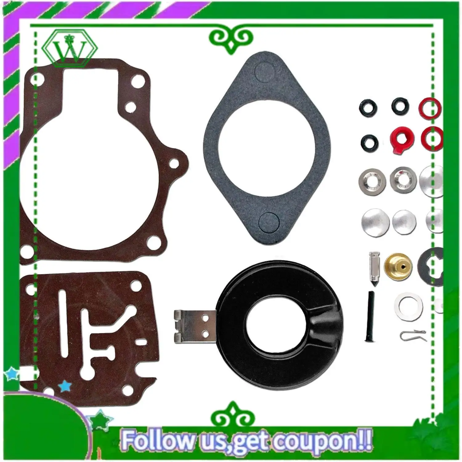 

AC34-New Carburetor Carb Rebuild Repair Kit For Float Johnson Evinrude 18/20/25/28/30/40 HP 396701