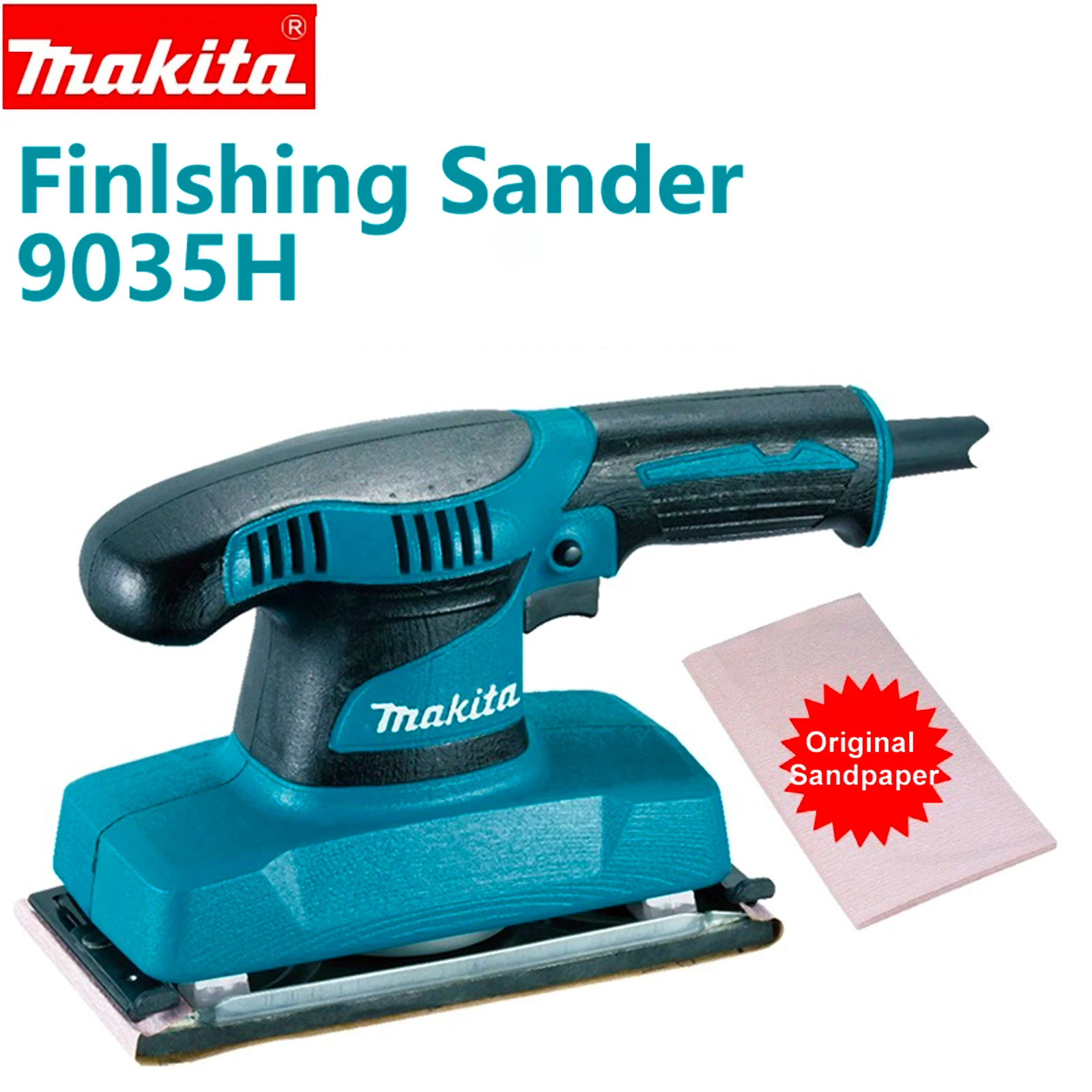 

Makita Finlshing Sander 9035H 180W Electric Sandpaper Grinder Wood Working Finish Sandpaper Polishing Machine With Tool Case