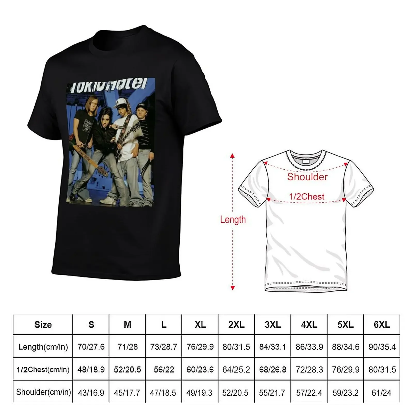 Tokio Hotel - blue T-Shirt cheap stuff custom shirt t shirts men