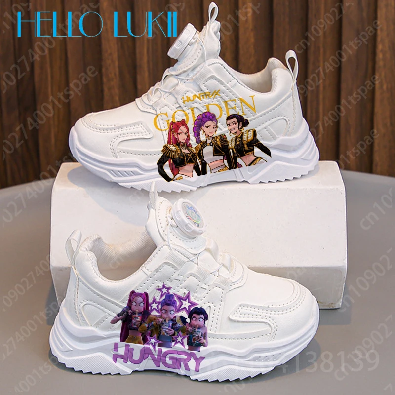 

2025 Hot Selling High Quality KPop Demon Hunters 3D Printing Children shoes boys girls Solid color sole Simple Shoes Gift