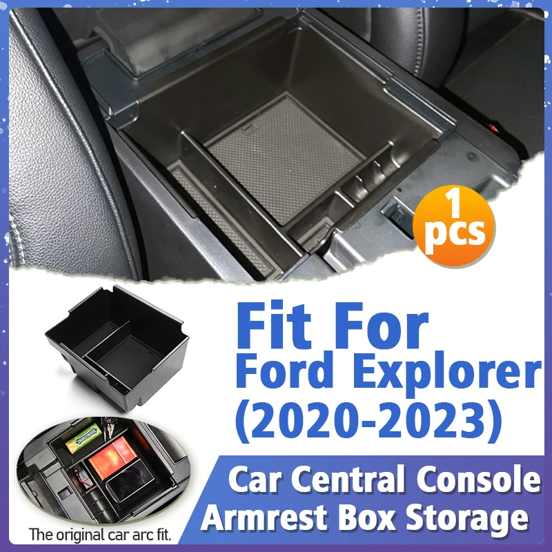 

For Ford Explorer 2020 2021 2022 2023 Car Central Armrest Box Center Console Organizer Interior Accessories Stowing Tidying