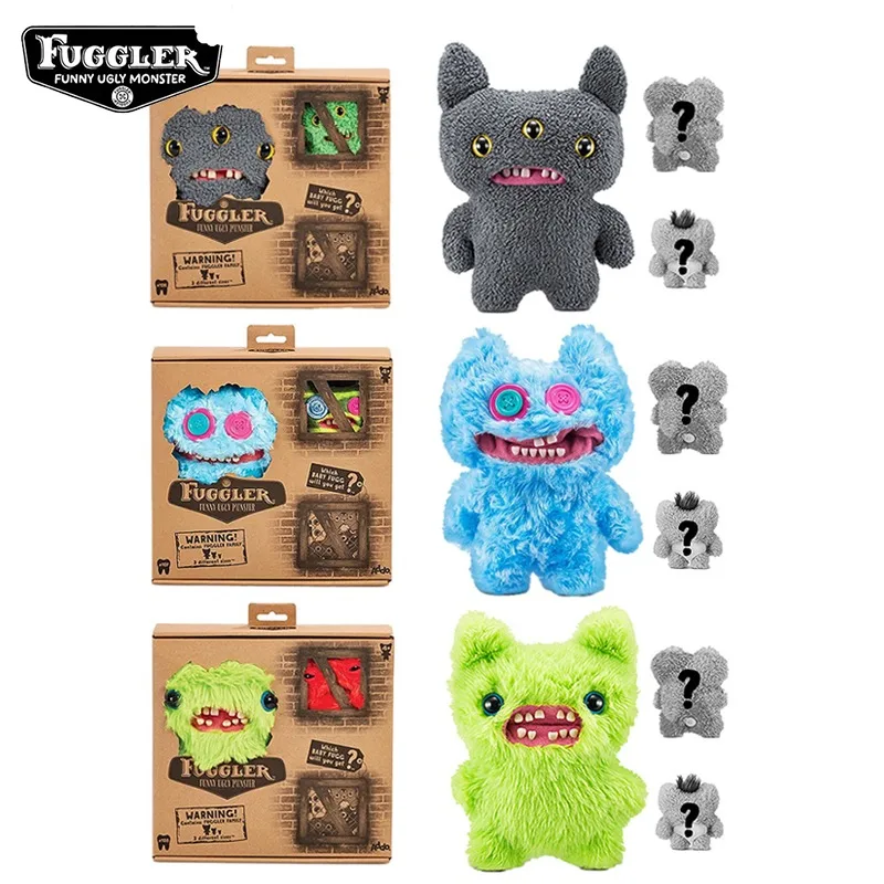 

Fuggler Blind Box Soft Plush Doll Fugg Family 3 Styles Ugly Cute Teeth Monster 12 22 10 Cm Funny Mystery Box Children Toy Gifts