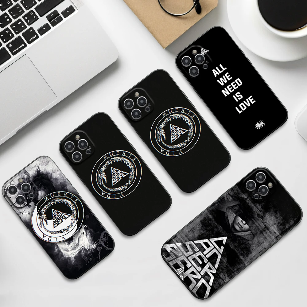 Rapper C-Canserbero Muerte Phone Case For iPhone 16 11 12 13 14 15 Pro Max Plus Black Soft Shell