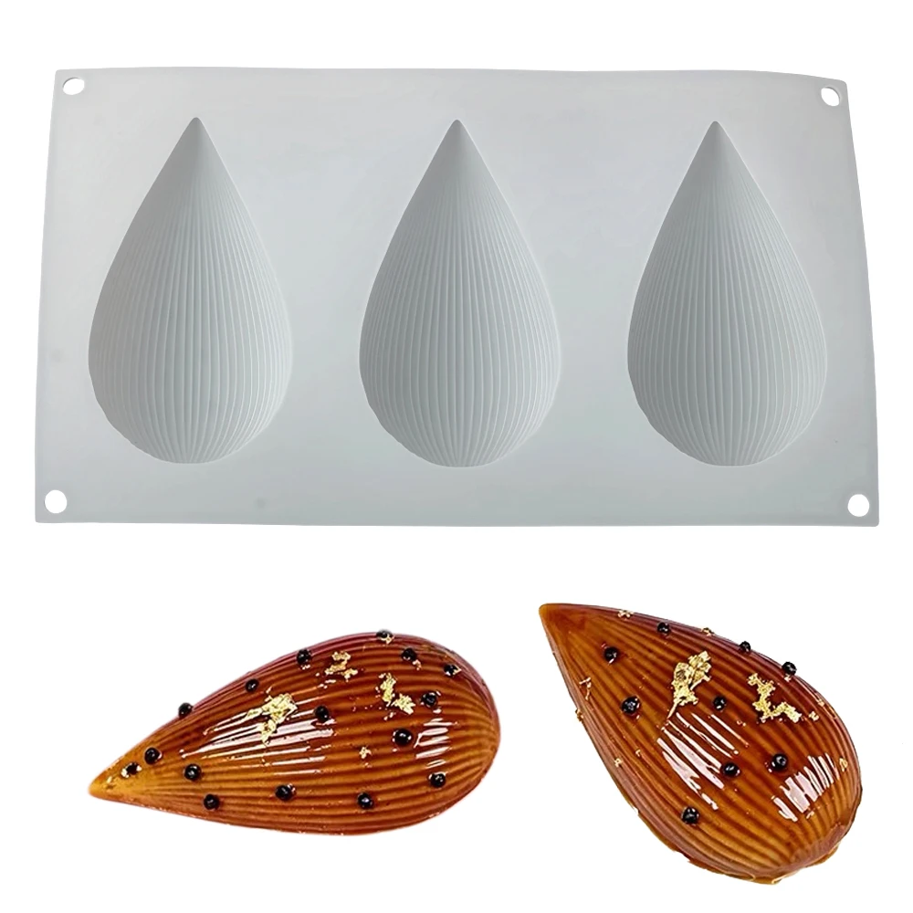 Striped Shell Easter Egg Design Chocolate Molds Surprise Breakable Easter Egg Baking Tools DIY Easter Decorations Cake Molds