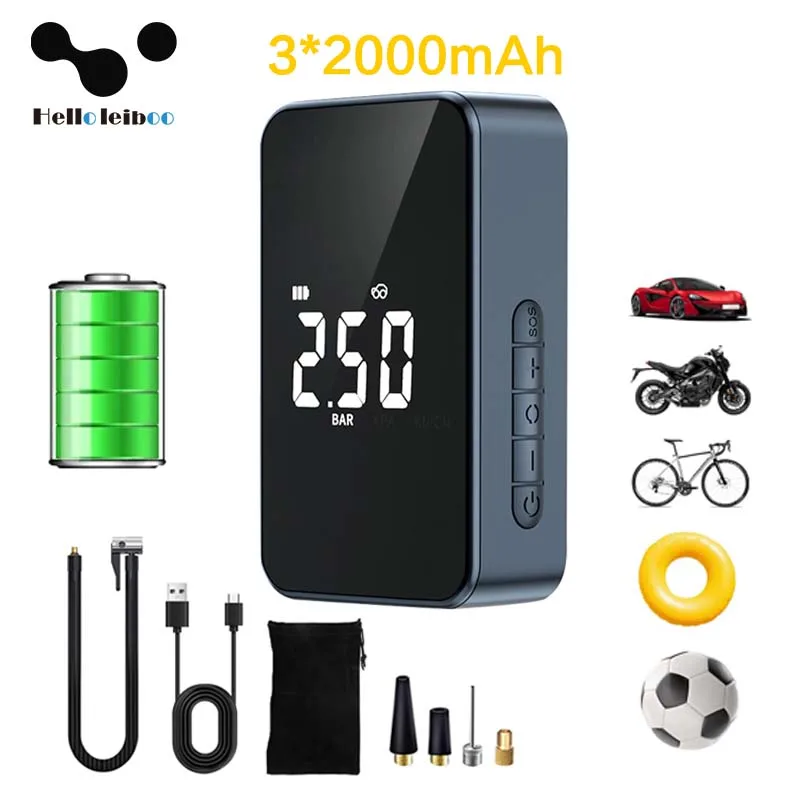 

Car Air Compressor Wireless Portable Air Pump Mini Air Compressor Car Tire Inflator For Motorcycle Bicycle Tire Air Filling Pump