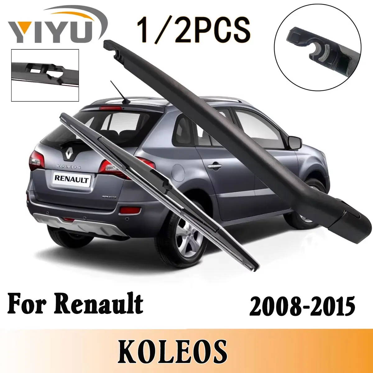 

1/2 шт., комплект рычагов стеклоочистителя заднего стекла для Renault KOLEOS 2008-2015, задние щетки для лобового стекла