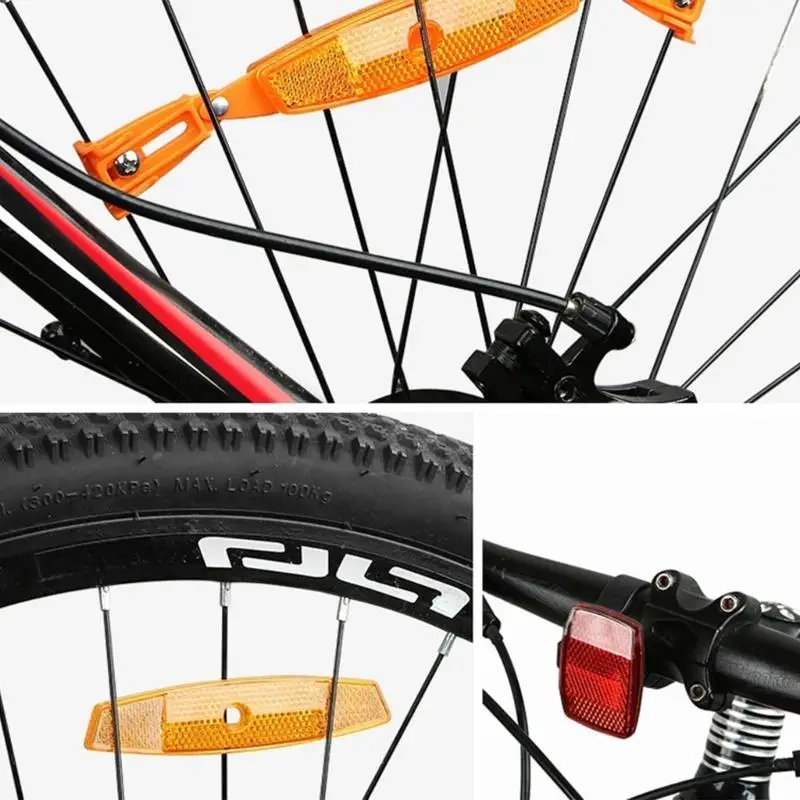 Y1UC mejora las bicicletas reflectantes seguridad, luz fácil colocar para ciclismo montaña
