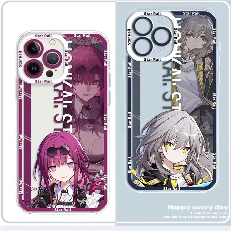 Honkai Star Rail Seele Herta Kafka Bronya Phone Case For IPhone 16e 11 12 13 14 15 16 Pro Max Plus XS Max 8 7 PLUS Clear Cover