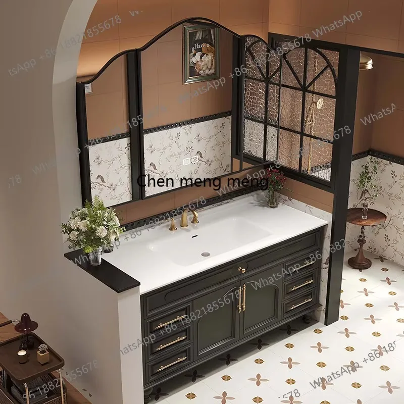 

Напольный комод E182, тумбы для ванной комнаты, шкафчики с каменной столешницей, умные тумбы для ванной с раковиной, ящики, мебель из дуба