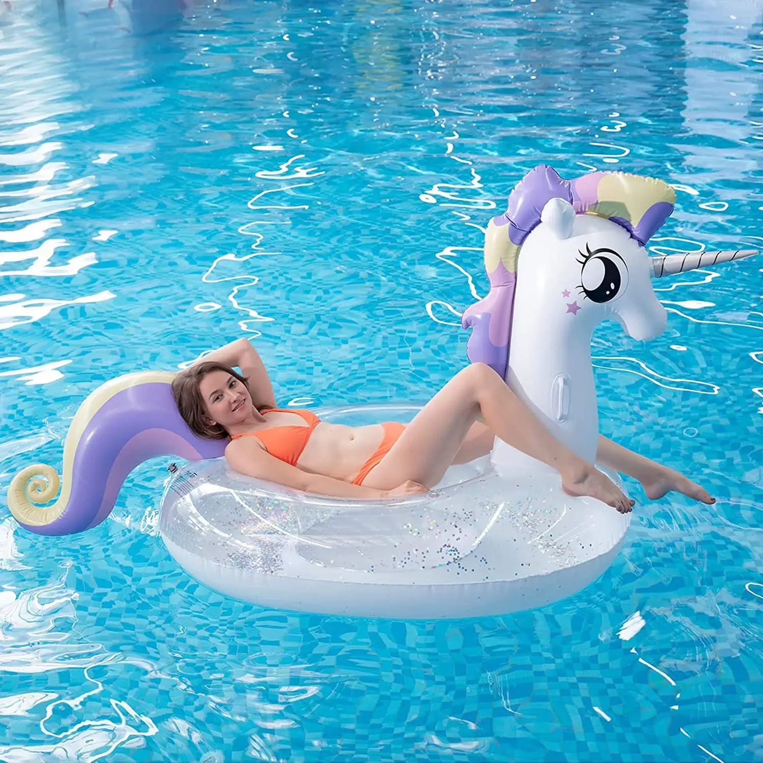 

Inflatable Horse & Unicorn Swim Ring New Arrival Pool Floating Toy