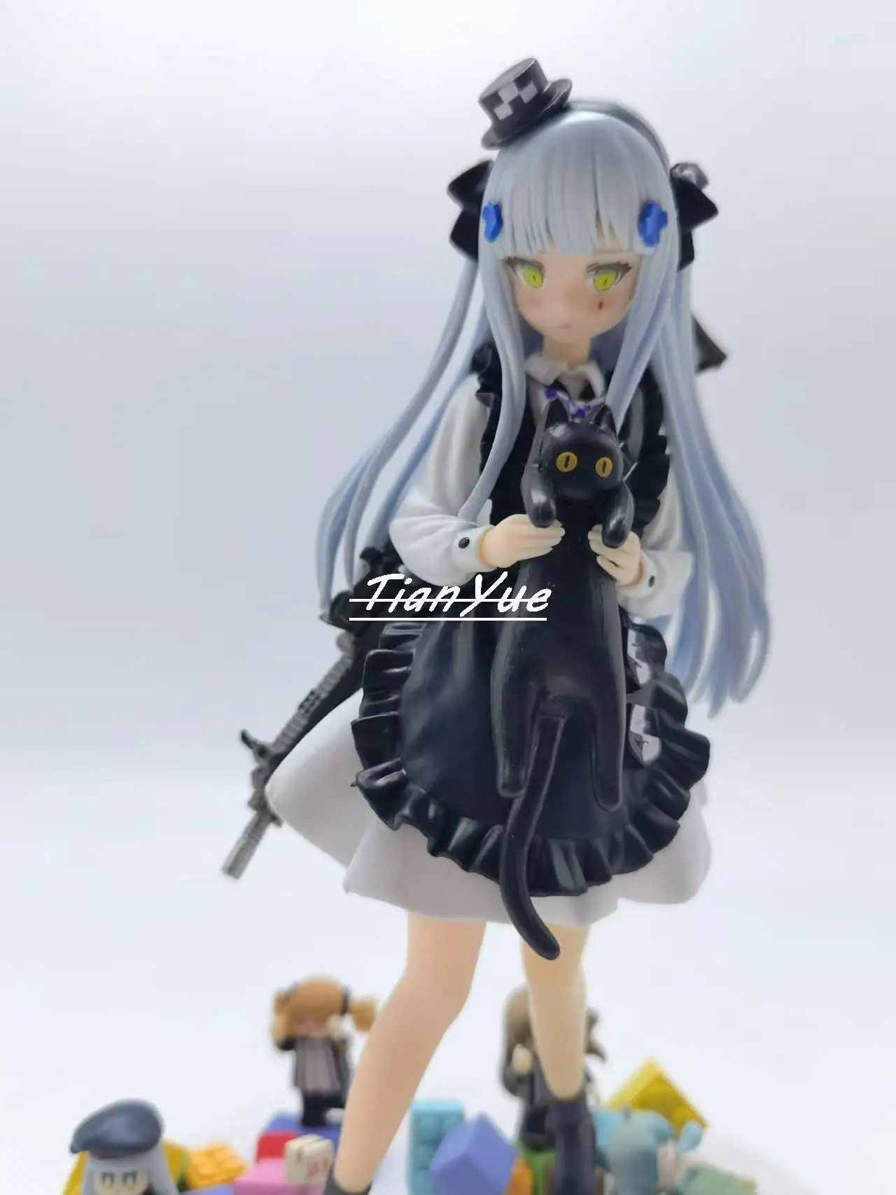 Anime Girls Frontline Beautiful girl HK416 gift of black cat PVC Girls Action Figure Model Toys 21cm