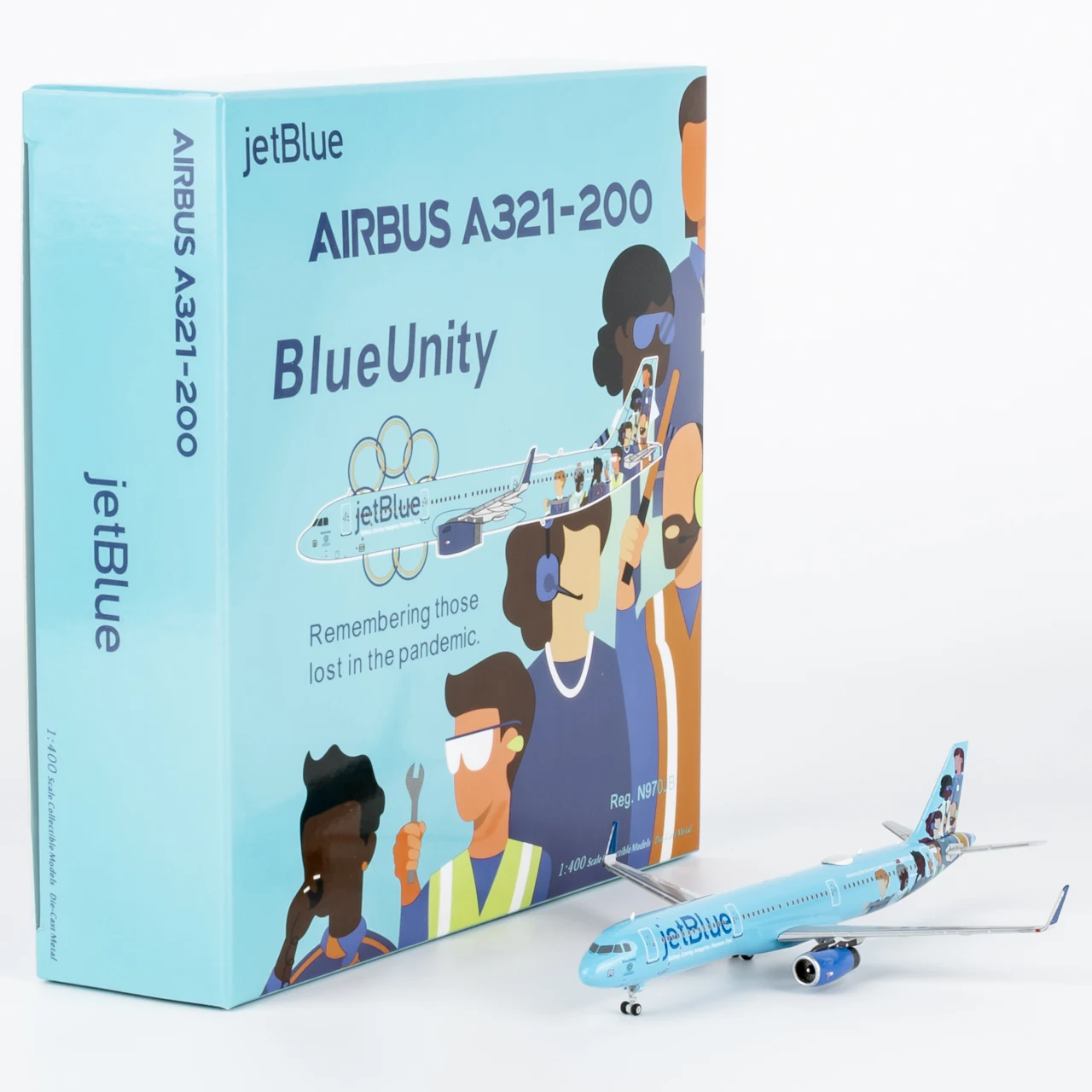 

13131 Alloy Collectible Plane Gift NG Model 1:400 JetBlue Airways Airbus A321-200 Diecast Aircraft Jet Model N970JB