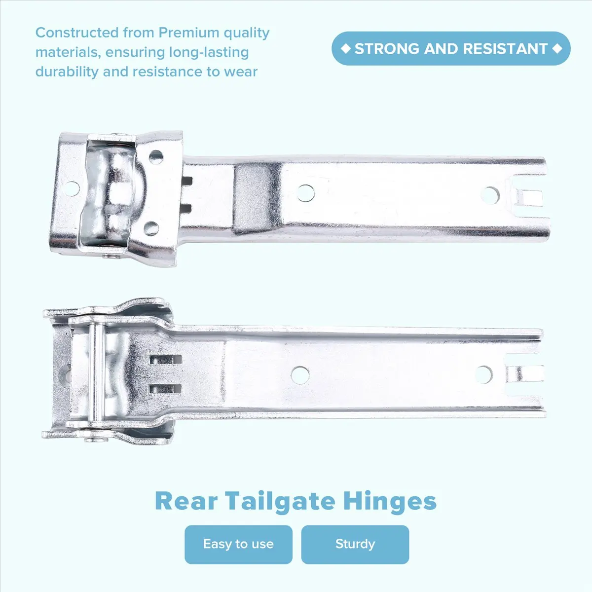 #23S (Silver)Brand New Rear Tailgate Hinges Silver 55395401AC for Jeep Wrangler,Automotive Parts & Accessories