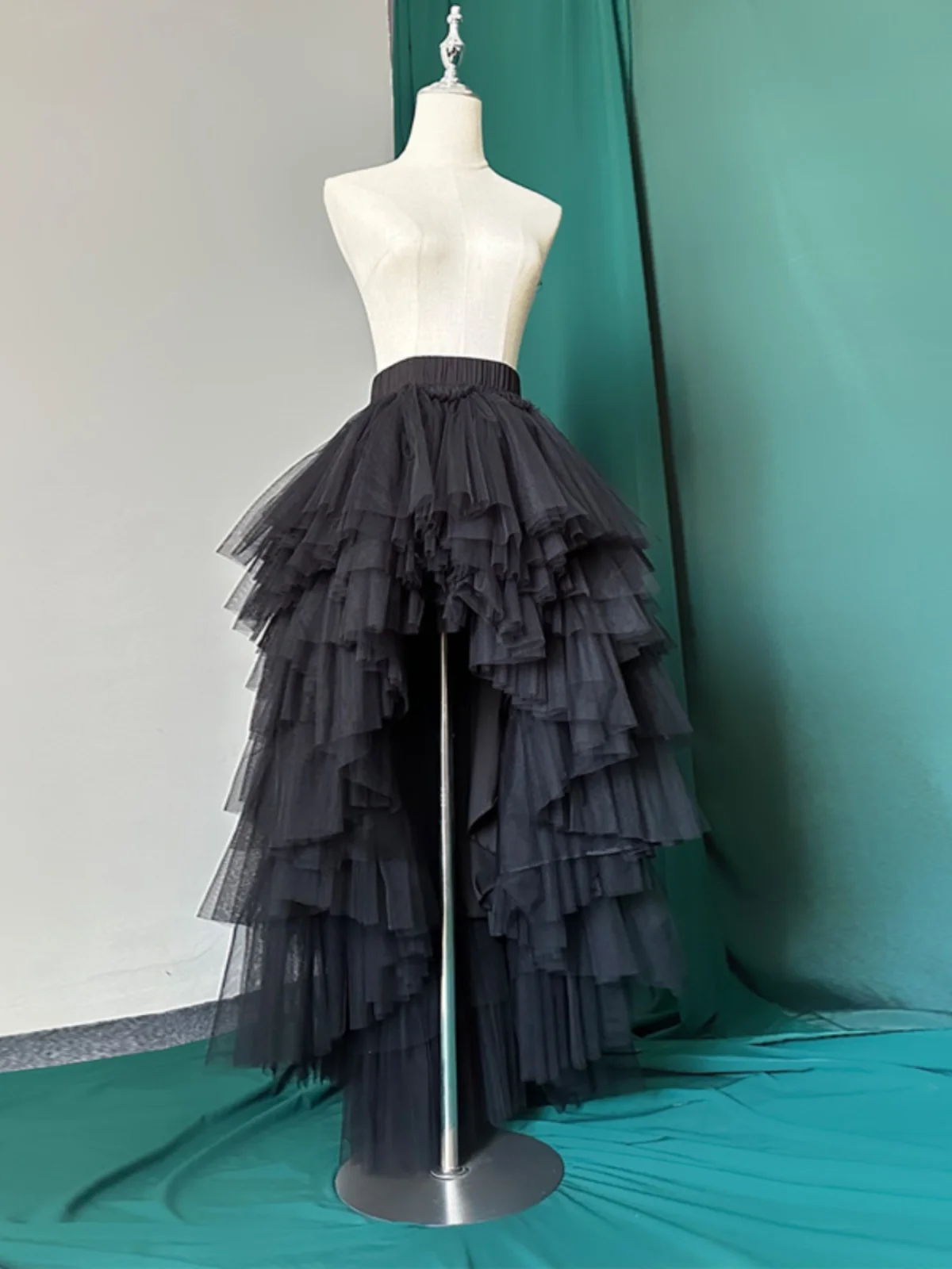 

Женское весенне-осеннее белое пышное платье-макси с короткой передней частью и длинной задней, роскошное, для повседневной носки