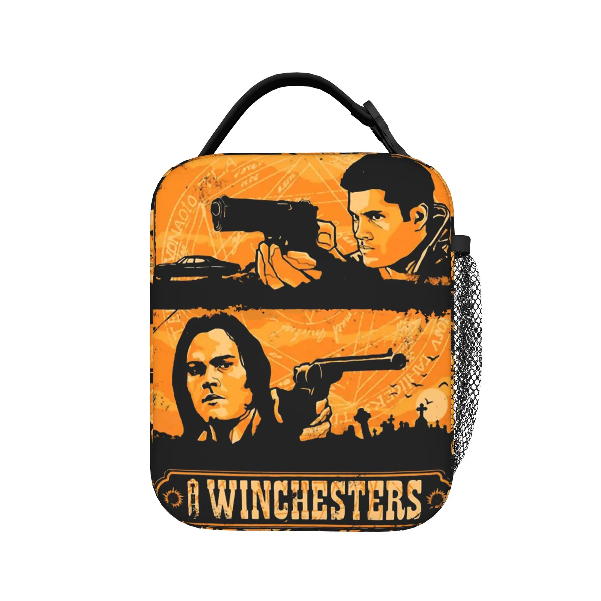The Winchesters Insulated Lunch Bags High Capacity Supernatural Reusable Cooler Bag Tote Lunch Box Work  Outdoor Bento Pouch