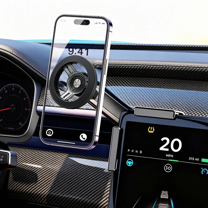 For Smart#1/#2/#3、Volkswagen ID.4/ ID.Tiguan/Volkswagen ID.3、2026 Volkswagen Jetta/Golf GTI Car navigation mobile phone holder view 3