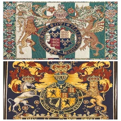 Crest Coat Of Arms England Royal Medieval Crusader Lion Shield Armor Millefleurs Heraldic Flannel Floor Rugs By Ho Me Lili