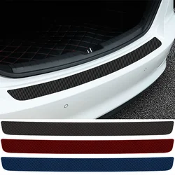 90cm Car Rear Trunk Bumper Carbon Fiber Sticker Protective Pad Anti-Scratch Cover Anti-Collision Protection Cover Strip Decal