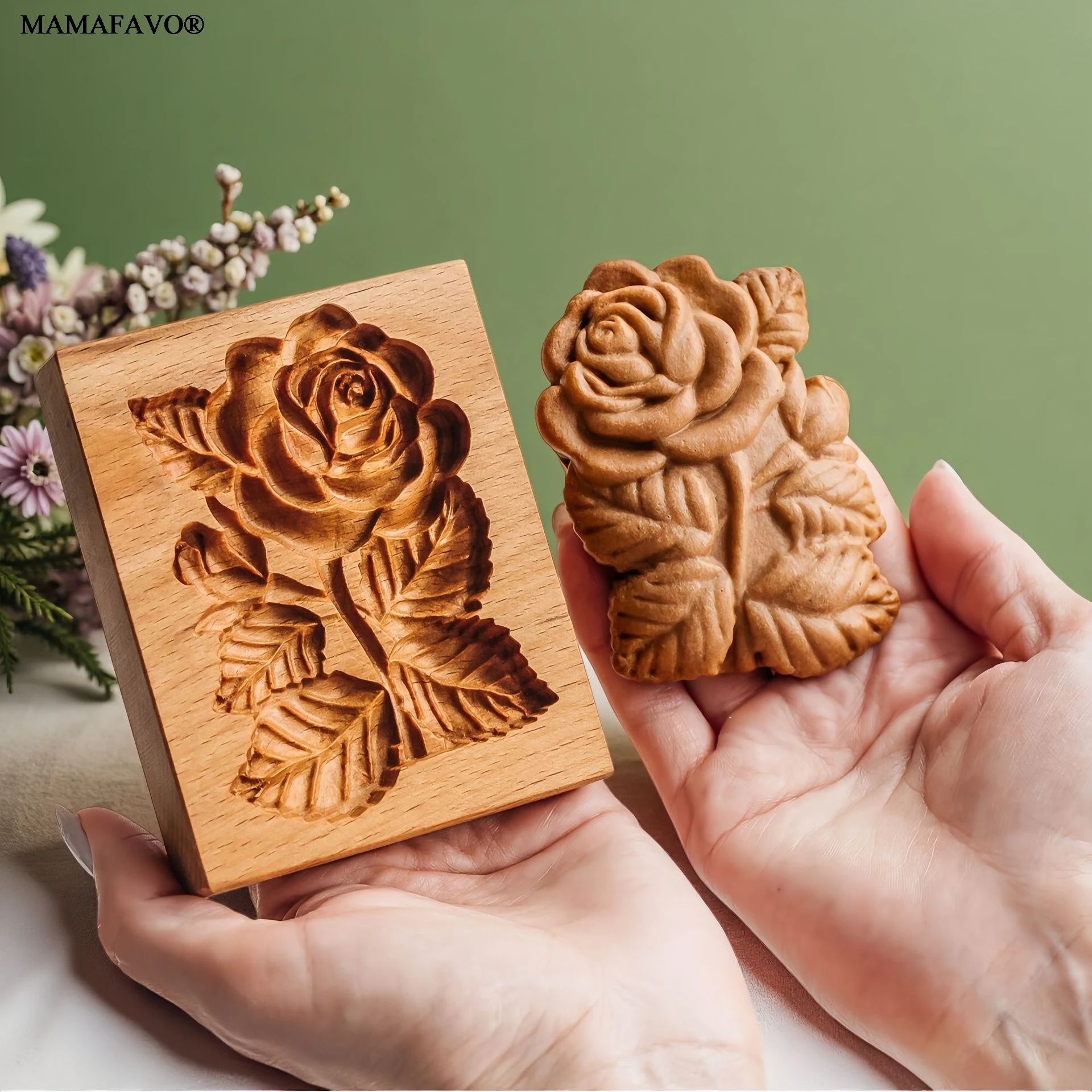 Cookie Cutter Wooden For Baking Choose Variety Of Patterns Gingerbread Cookies Moulds Press Bakery Gadgets F073