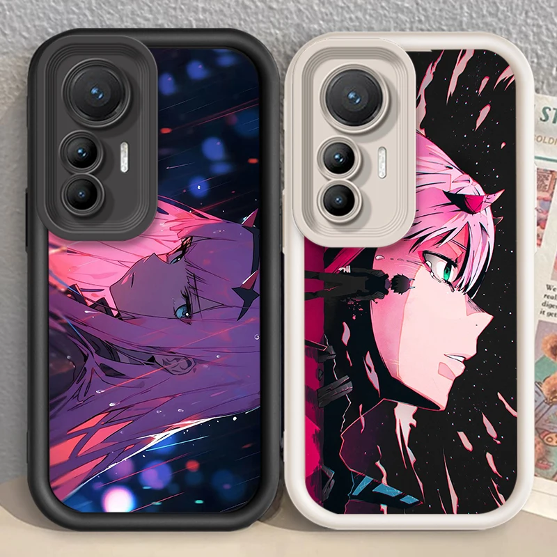 Anime D-Darling F-Franxx 02 Eye Ladder For Xiaomi MI 14 12T 11 Lite Poco M3 X5 X4 F5 F4 F3 F2 GT Pro 5G Soft Phone Case