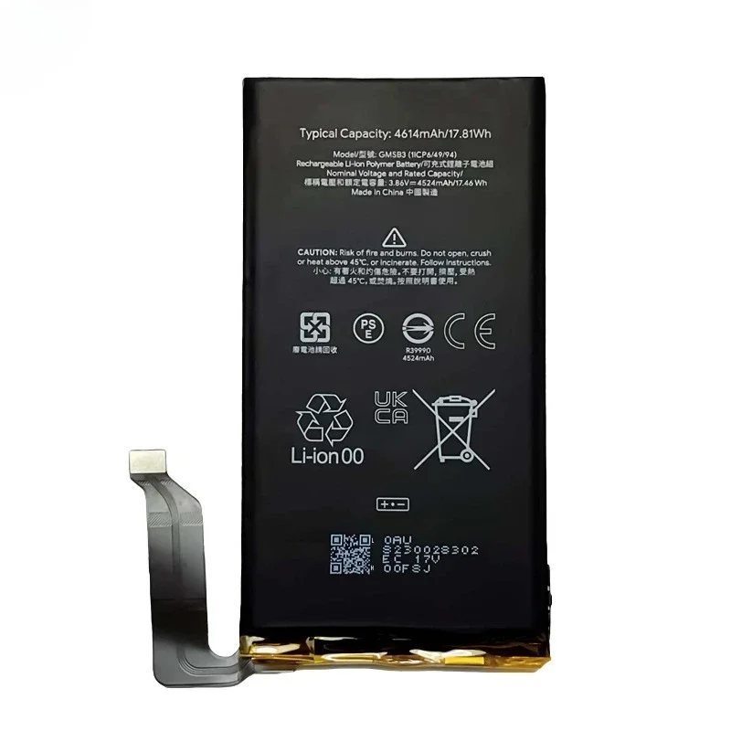 GMSB3 for Google Pixel 6 Mobile Phone Battery High Quality High Capacity Battery Replacement Bateria Grade A Cell with Tools