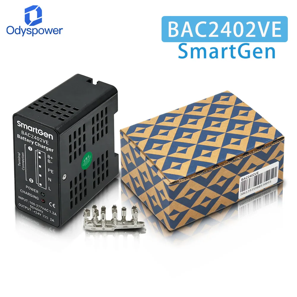 SmartGen BAC1203VE BAC2402VE 3A 12V Generator Battery Charger Intelligent Float Battery Charger Module Genset Parts