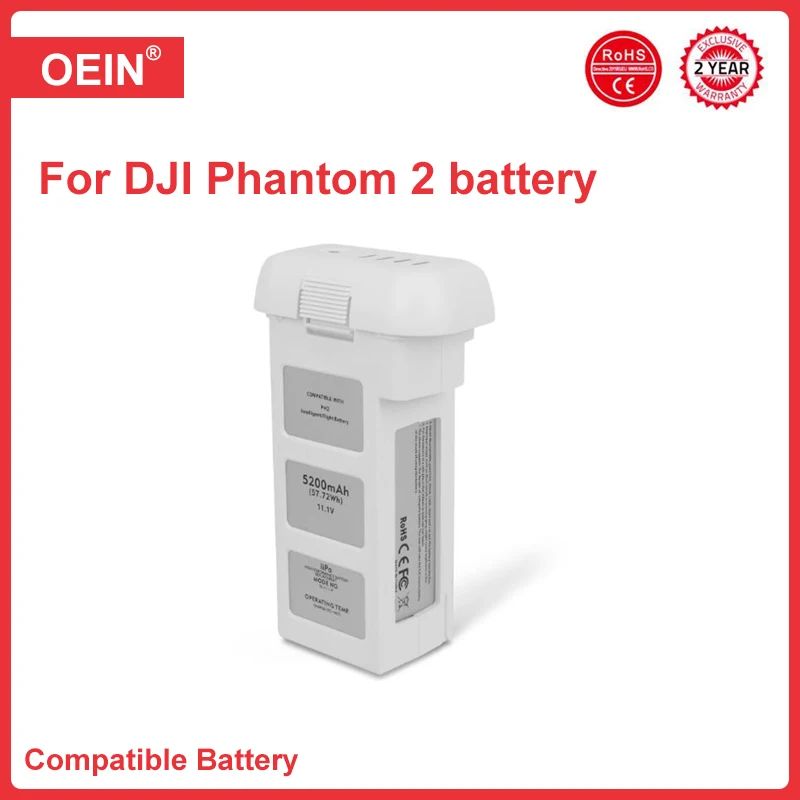 Nowa bateria Phantom 2 o dużej pojemności 5200 mAh do drona Phantom 2 Vision wymienna bateria