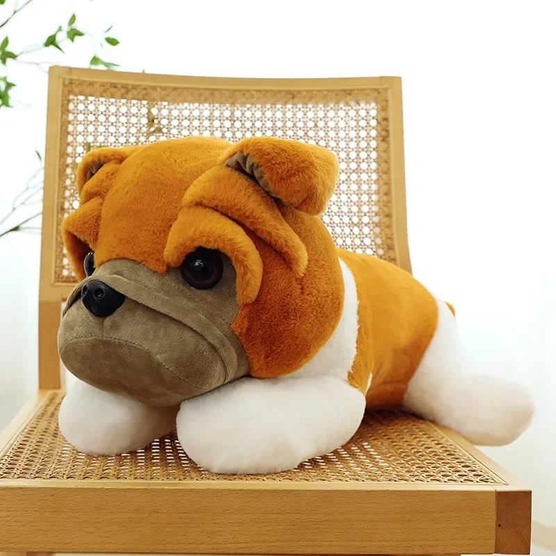 Shar Pei boneca de pelúcia recheado cão, muito bonito, cão SharPei macio, modelo animal, sofá-cama travesseiro, decoração do quarto, presente das crianças, Pet Toy, 25cm