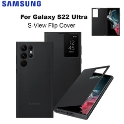 Original Samsung Galaxy S22 Ultra S-View Flip Cover Protective Phone Case EF-ZS908 Compatible with Galaxy S22 Ultra