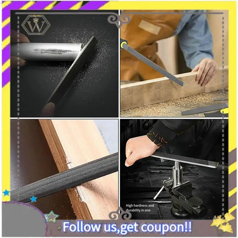 AU33-19Pcs Metal Steel File Grinding Tool With Flat File, Semi-Circular File, Circular File, Triangular File And Needle File.